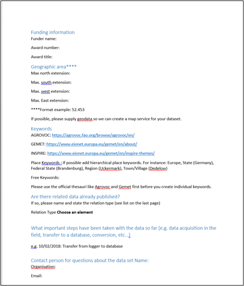 Metadata template: page2